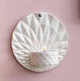 Dottir Pipanella Ceramic Wall Votive Scales White