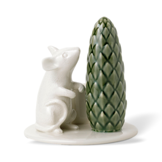 Dottir Ceramic Candleholder Winter Stories Mouse