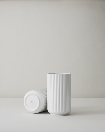 Lyngby Vase White Porcelain 25cm