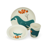 Zuperzozial Biodegradable Hungry Whale Childrens Meal Set