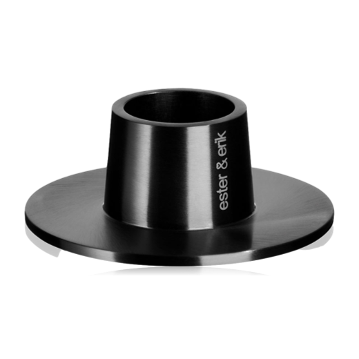 Ester & Erik Candle Holder Matt Black 2 Pack