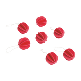 Lovi Original Bauble 3.5cm Red Set of 7