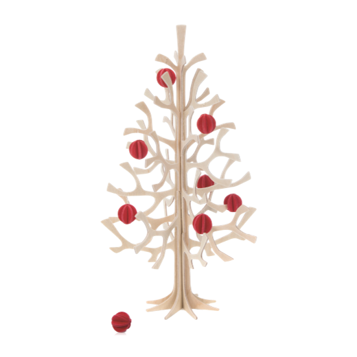 Lovi Set of 8 Mini Baubles Red