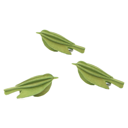 Lovi Set of 3 Minibirds 5cm Light Green