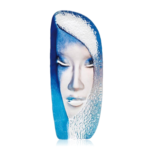Mats Jonasson Målerås Masq Sculpture Mystiqua Blue