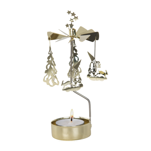 Pluto Rotary Candle Holder Winterland Gold
