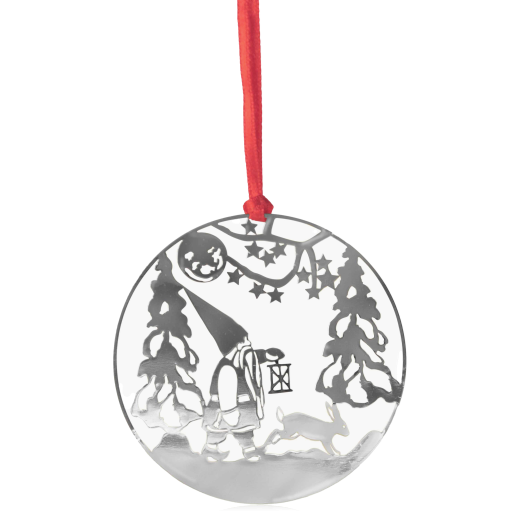 Pluto Hanging Christmas Decoration Silver Winterland