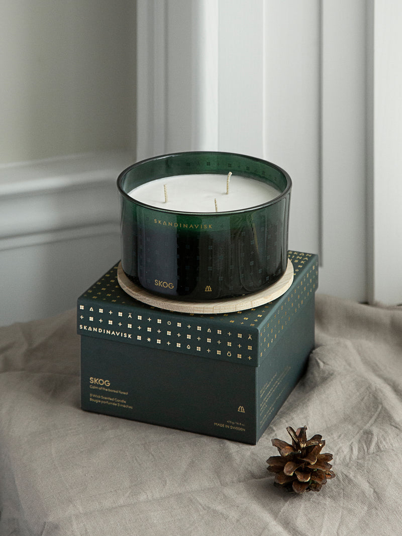Skandinavisk Seasonal Skog (Forest) 400g Scented 2 Wick Candle