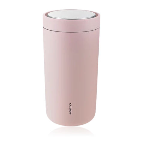 Stelton To Go Click Steel Cup Soft Rose 0.4 Litre