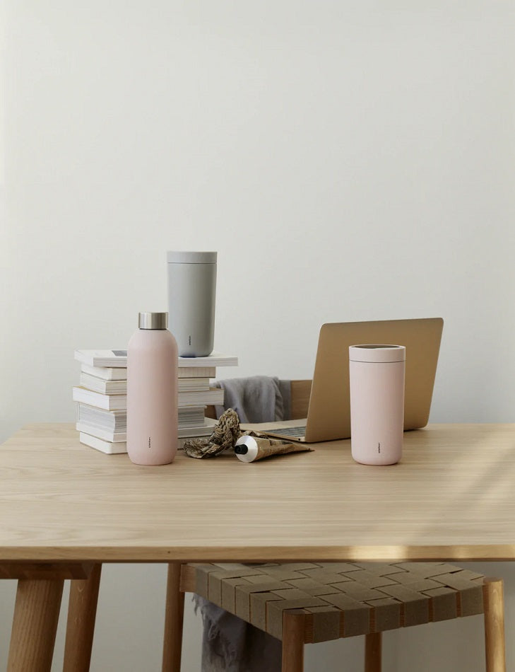 Stelton To Go Click Steel Cup Soft Rose 0.4 Litre