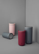 Stelton To Go Click Cup Dark Blue Metallic 0.4 Litre