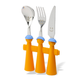 Trebimbi Puppet Cutlery Set by Rivadossi Sandro Orange