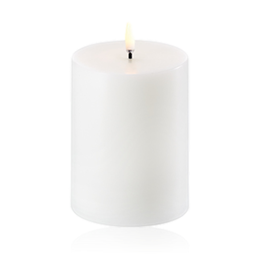 Uyuni Lighting LED Pillar Candle Nordic White 7.8 x 10cm