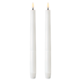 Uyuni Lighting LED Taper Candle  White 25cm 2pk