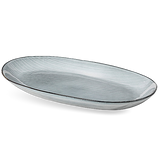 Broste Nordic Sea Stoneware Oval Serving Plate