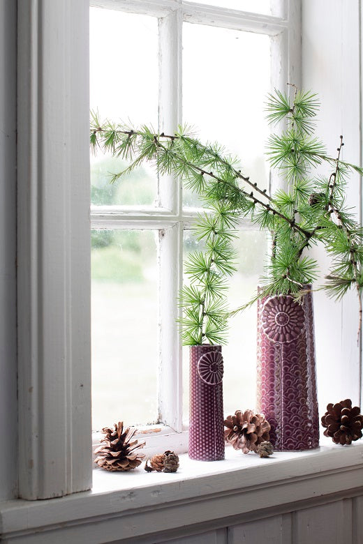 Dottir Pipanella Ceramic Vase Waves Big Aubergine