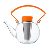 QDO Glass Teapot Orange Handle