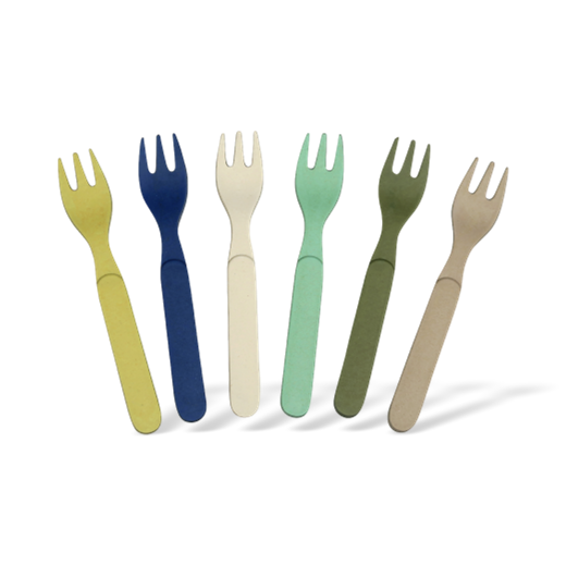 Zuperzozial Biodegradable Forkful of Colour Set of 6 Breeze