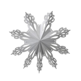 Broste Paper Snowflake Decoration Grey Extra Large