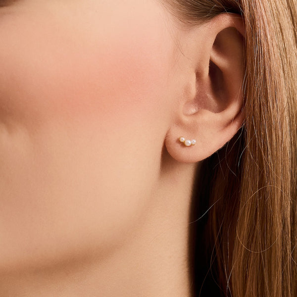 Pernille Corydon Ocean Pearl Earrings Gold