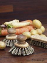Iris Hantverk birch wood vegetable brushes with vegetables in the kitchen