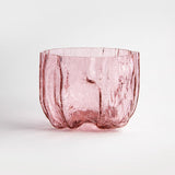 Kosta Boda Crackle Vase Small Pink 17.5cm