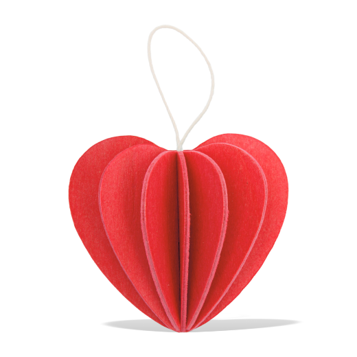 Lovi Heart 4.5cm Bright Red