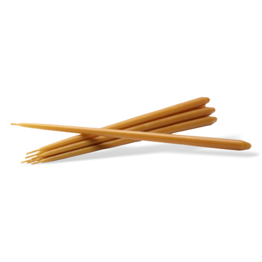 Stoff Nagel Taper Candle Amber Box of 6