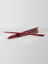 Stoff Nagel Taper Candle Dark Red Box of 6