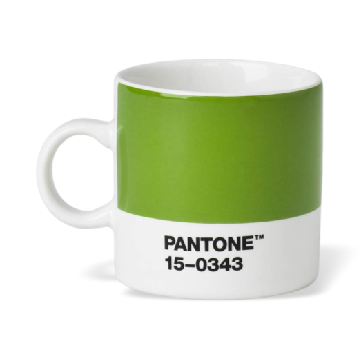 Copenhagen Design Pantone Living Espresso Cup Green 15-0343