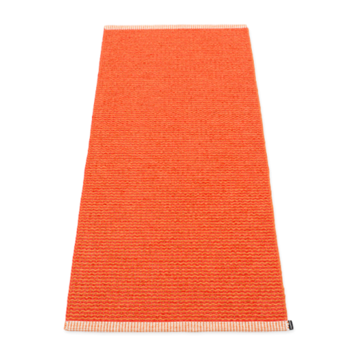 Pappelina Mono Rug Pale Orange & Coral Red 60 x 150