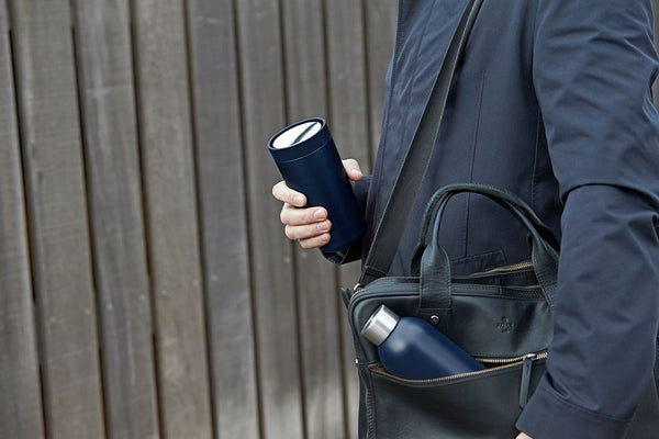 Stelton To Go Click Cup Dark Blue Metallic 0.4 Litre