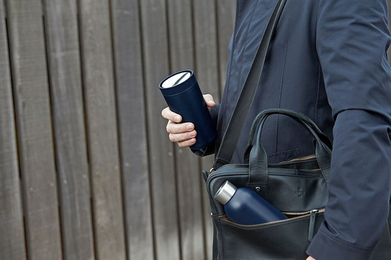 Stelton To Go Click Cup Dark Blue Metallic 0.4 Litre